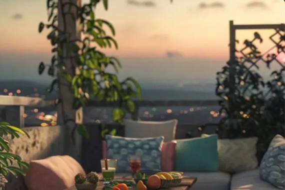 Tirchmir rooftop dining restaurant with Karakoram views at FortuNorth